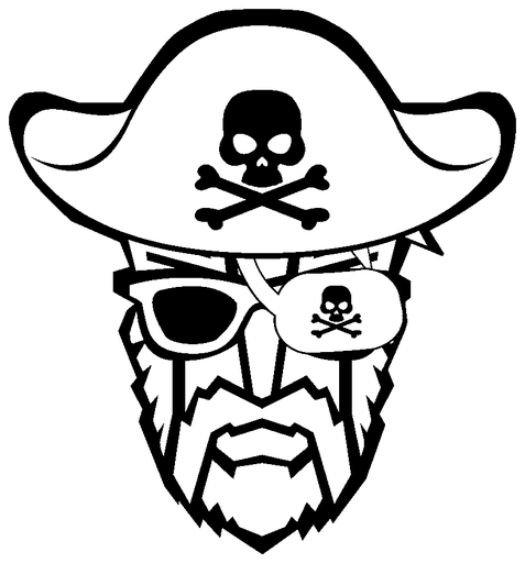 BensKOllectables logo: the bearded face in a pirate hat